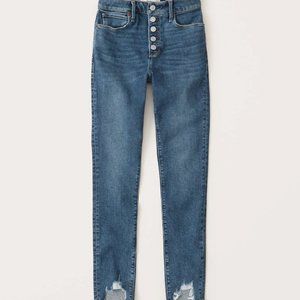 Abercrombie Fitch High Rise Skinny Jeans 29 8r